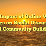 The Impact of Online Video games on Social Discussion and Community Building